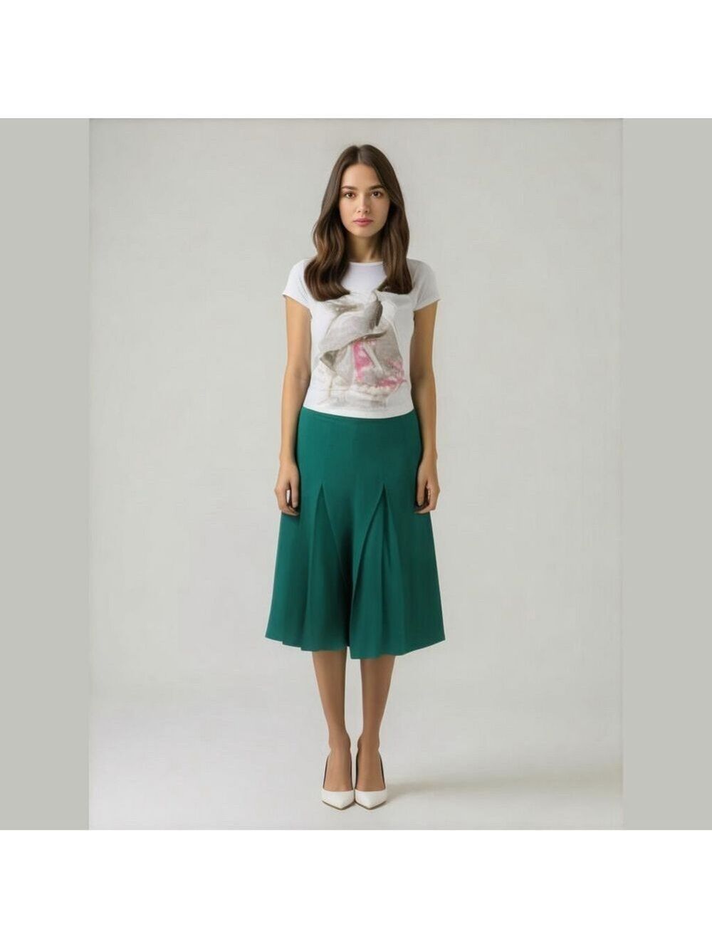 Vintage Wool Pleated Union Made Cheer Skirt Varsity Pleated Skirt
